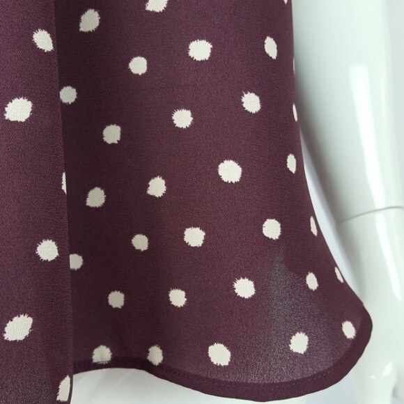 Ann Taylor LOFT Mauve Polkadot Tank - Picture 5 of 7